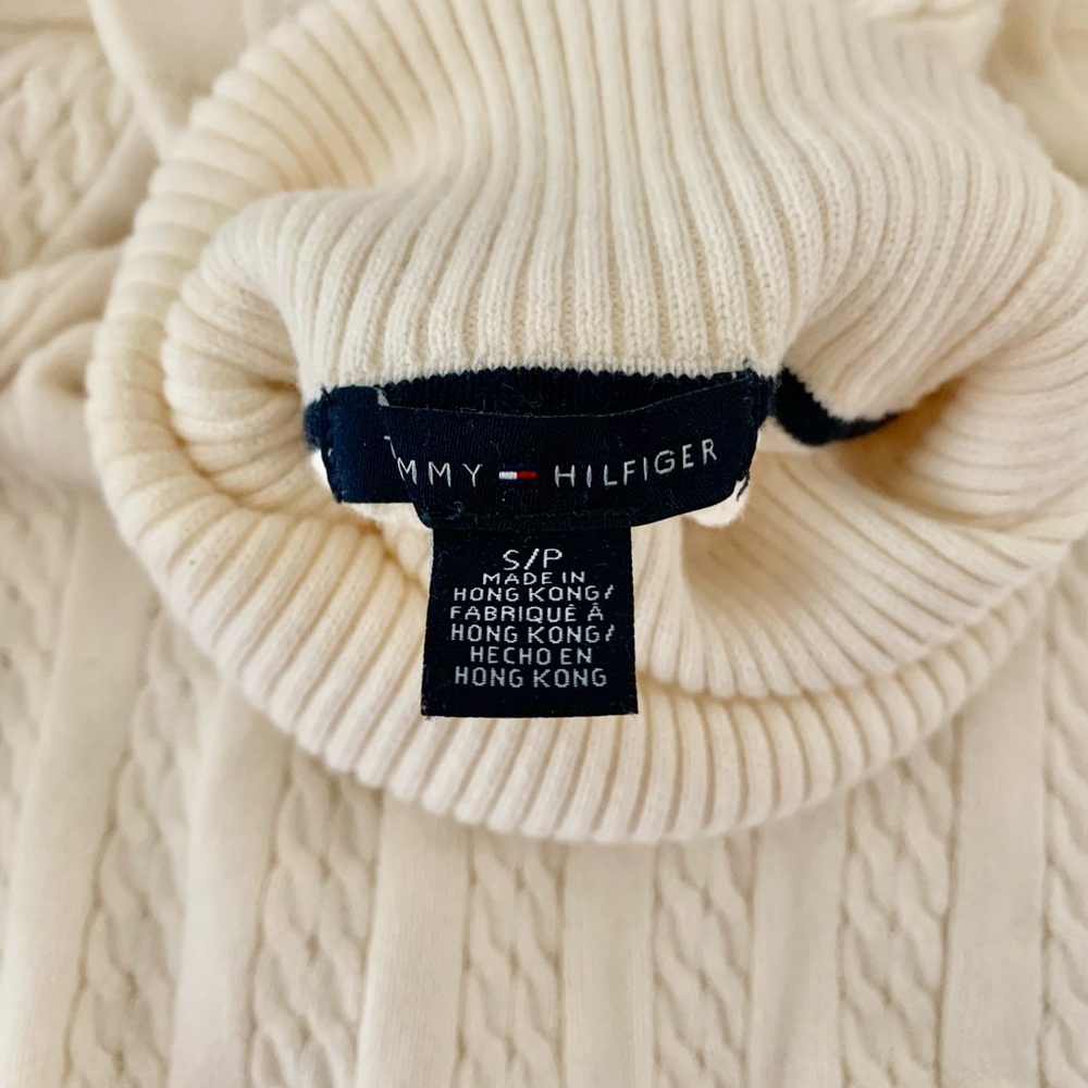 Like new TOMMY HILFIGER cream turtleneck - Picture 6 of 7